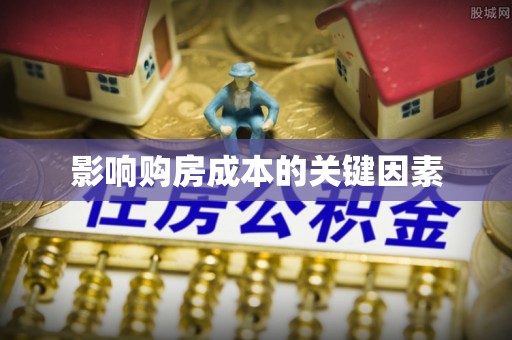 渝水影响购房成本的关键因素